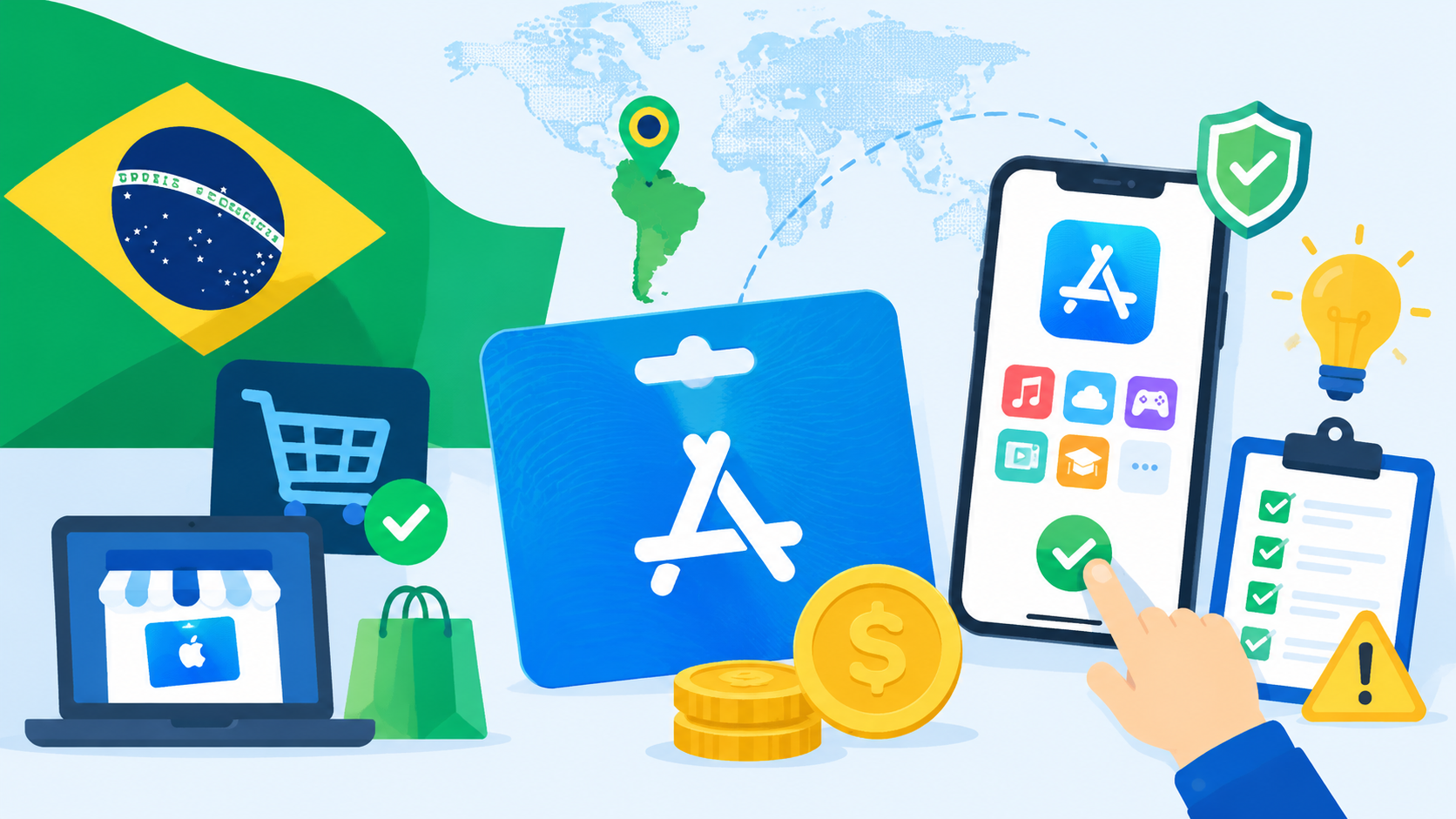 巴西区 App Store 礼品卡代购指南 2026：购买渠道、充值步骤与避坑要点